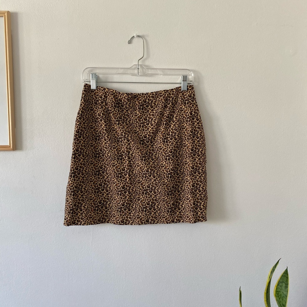 Vintage Leopard Mini Skirt